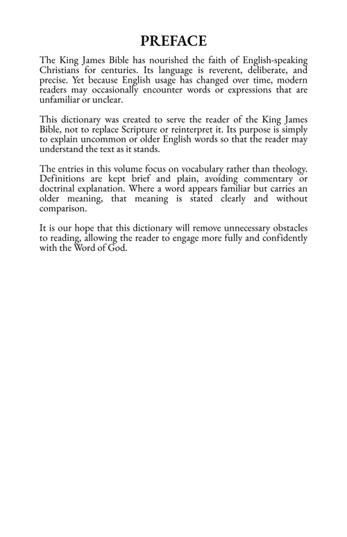 KJV Reader’s Dictionary: Over 750 KJV Archaic Word Definitions (Instant Download PDF)