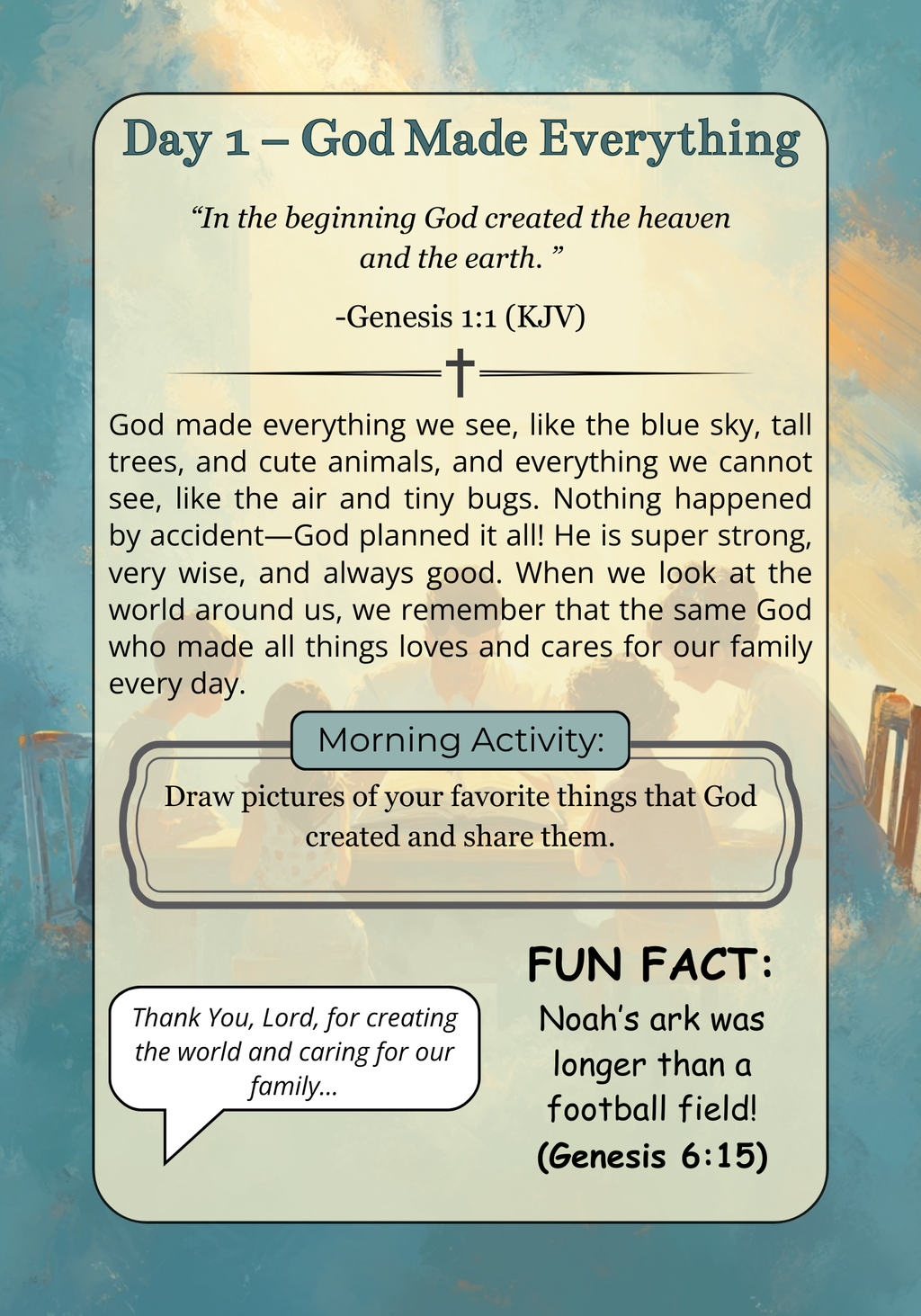 Grace-Filled Mornings: A 50-Day KJV Family Devotional for Scripture, Prayer, and Togetherness